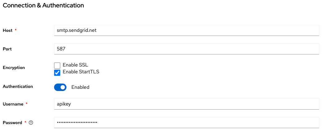 Keycloak Email Server Connection and Authentication