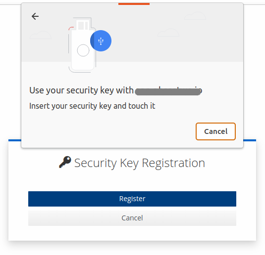 Keycloak Authentication WebAuthN Register Device