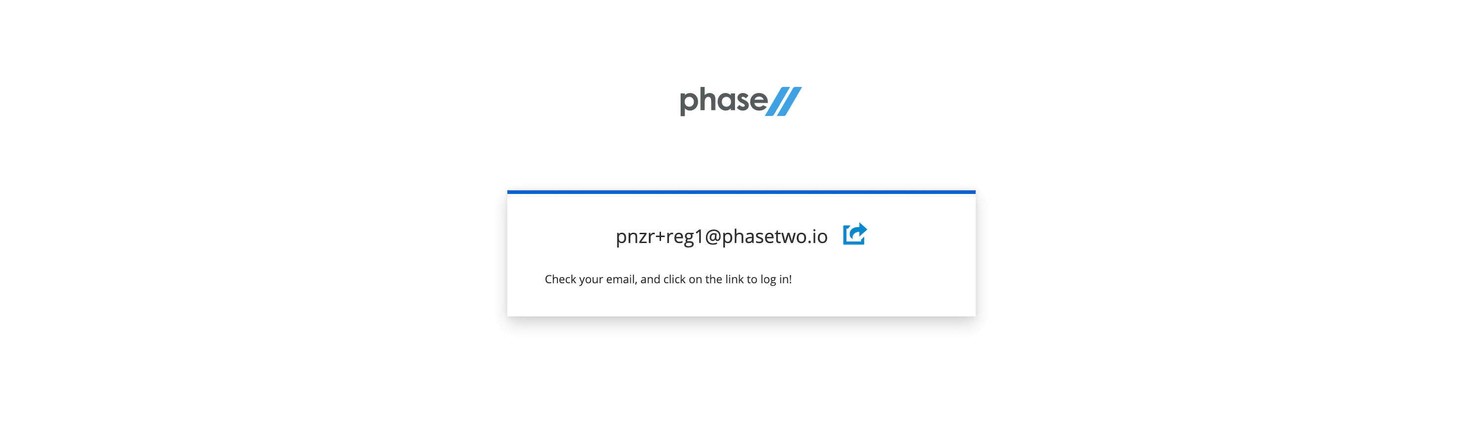 Phase Two Email Magic Link Register