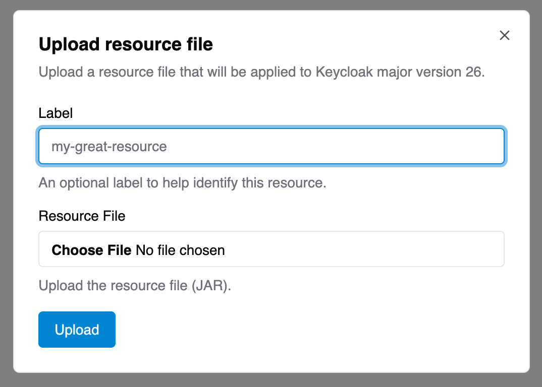 Resources Upload